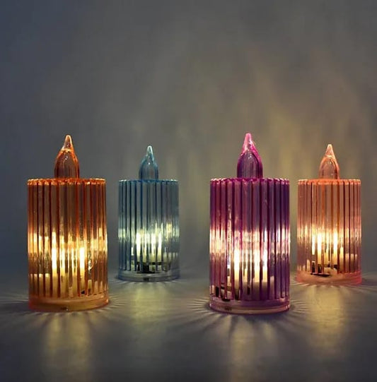 Decorative Flameless Electronic LED Candle Light Set (4 PC)