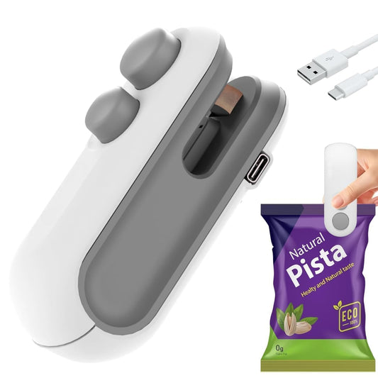 Advanced 2 in 1 USB Rechargeable Magnetic Heat Sealing Food, Snack, Chips, and Plastic Bags