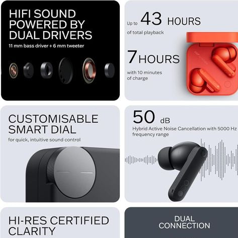 CMF by Nothing Buds (Orange, True Wireless)
