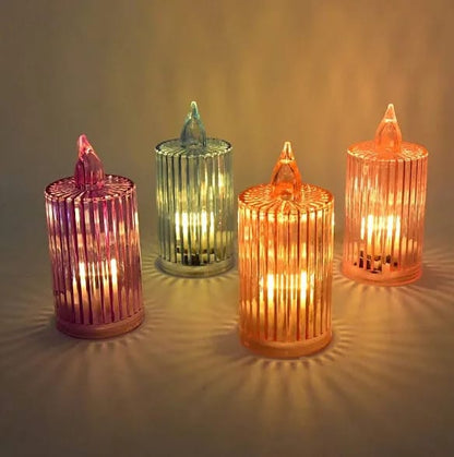 Decorative Flameless Electronic LED Candle Light Set (4 PC)