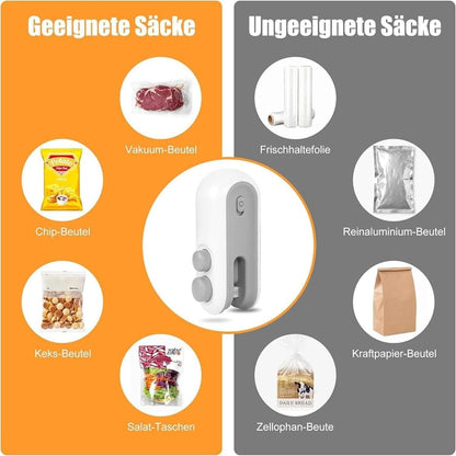 Advanced 2 in 1 USB Rechargeable Magnetic Heat Sealing Food, Snack, Chips, and Plastic Bags